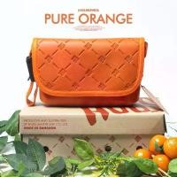 ราคา กระเป๋า HOBS Pure Orange กระเป๋าสะพายข้าง (9 นิ้ว) (1732047410828249665)