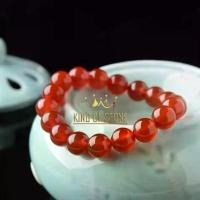 ราคา กำไลหินอาเกต สีส้ม หินนำโชค ขนาด 8 ,10มม. สร้อยข้อมือหินแท้ ORANGE AGATE บล็อกบัสเตอร์ (1731959974491227528)