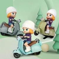 ราคา Certified productsของเล่นเด็กผู้หญิงขี่เวสป้าคลาสสิก ยกล้อ ชนถอย มีเสียง มีไฟ ยกล้อได้ รหัส (1731399845792155128)