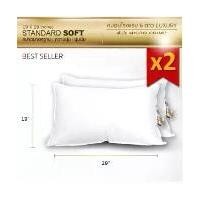 ราคา หมอนโรงแรม 6 ดาว Luxury รุ่น Standard Soft จำนวน 2 ใบเส้นใย Micro Crimp หมอนหนุน (19x29 นิ้ว ขนาดมาตรฐาน) ความนุ่มระดับ Soft (นุ่ม) (1730168761444894971)