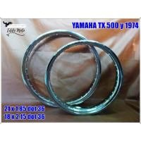ราคา STEEL CHROME F&R WHEEL RIM 21X1.85 (DOT36 ) and 18x2.15 (DOT36) For YAMAHA TX500 (1974) // วงล้อเหล็ก(ชุบโครเมียม) (1732494624948324158)