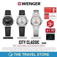 ราคา Wenger CITY CLASSIC 34mm Slim, Minimalistic and Classical Watch นาฬิกา สวิสฯ (1731821660455011571)