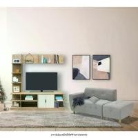ราคา Koncept Furniture ชุดวางทีวี 160 ซม. รุ่น Pozza พร้อม โซฟา Cross สีไม้อ่อน (1729798261430126842)