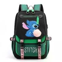 ราคา กระเป๋าเป้สะพายหลังนักเรียน พิมพ์ลายการ์ตูน Lilo & Stitch กระเป๋าแล็ปท็อป กระเป๋าเดินทางกลางแจ้ง สไตล์ Unisex กระเป๋าเป้สะพายหลังไหล่คู่ (1732337497087051513)