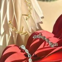 ราคา URPALS ต่างหู Ear cuff Stainless ชุบทอง 18K ฝังเพชร Diamond CZ ไม่ลอกไม่ดำ จัดส่งจากกทม (1732451411521144346)