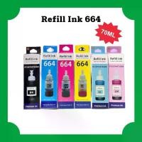 ราคา หมึกเทียบเท่า INK EPSON 664 สำหรับเครื่องพิมพ์ HPรุ่น L100/110/120/200/210/220/300/310/350/355/360/365/380/385/455/485/550/555/565/1300(Tank) GT-53 Black ปริมาณการพิมพ์ 5% บนกระดาษ A4 หมึกสีดำ (173028