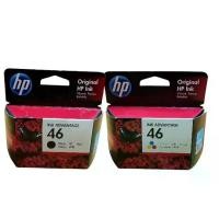 ราคา ตลับหมึก Hp 46 Bk./Co. CZ637AA/CZ638AA (ตลับดำ/ตลับสี) สำหรับเครื่องพิมพ์อิงค์เจ็ท HP Deskjet Ink Advantage 2020hc 2520hc Aio ของแท้ (1731206320344173414)
