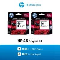 ราคา HP 46 Black/Tri-Color (ตลับหมึกสี/สีดำ) Original Ink Advantage Cartridge (1730513672866400662)