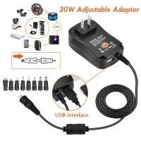 ราคา AC/DC Adjustable Adapter อะแดปเตอร์ มี8หัว อะแดปเตอร์ปลั๊กเสียบชาร์จ ปลงไฟปรับโวลท์ได้ 30W 3V-12V อแดปเตอร์ ปรับโวลท์ได้ (1732458732509037825)