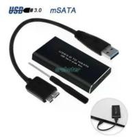 ราคา New Black mSATA to USB 3.0 External Enclosure Converter Adapter SSD Case Box COD (1732456490969302178)