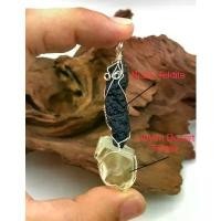 ราคา 1 Pc Natural Libyan Dessert with Black Tektite / genuine Libyan tektite / big Piece Raw Libyan Pendent Libyan Dessert (1732329852074624686)