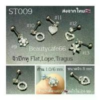 ราคา ST009 (1 pc.) ลายที่ 9-13 จิวปีกหู Flat จิวเพชร Stainless 316L Minimal Earrings จิวหู ต่างหูสแตนเลสแท้ ต่างหูเพชร (1732326584089151325)