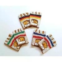 ราคา ถุงมือจักรยาน ถุงมือถัก สไตล์วินเทจ ลายธงชาติ vintage bicycle gloves (1732498665437562043)