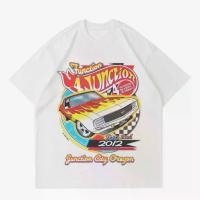 ราคา เสื้อยืด NASCAR VINTAGE | เสื้อยืด NASCAR RUMBLE WHITE | เสื้อยืด RACE CAR FLAME kaosmurah kaos fit body (1732029000386971155)