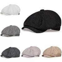 ราคา Retro Beret หมวก Newsboy หมวกผู้ชายหมวก Herringbone FLAT CAP ศิลปินคลาสสิกสี Beret Tom Shelby หมวก (1732386064449569835)