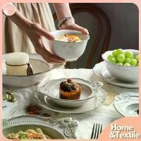 ราคา จานชามเซรามิค สไตล์ยุโรป วินเทจ ลายดอกกุหลาบ |Rose Retro Embossed สินค้าดี (1731764472381474348)