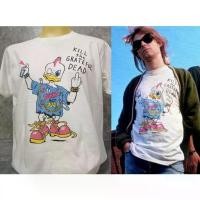 ราคา เสื้อวงนำเข้า Kurt Cobain Kill The Grateful Dead Duck Punk Nirvana Grunge Retro Style Vintage T-shirt ใส่ (1730690801638803951)