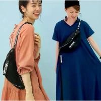 ราคา PANTONE x earth music&ecology Corduroy Waist Bag (Black) สินค้าขายดี (1732289596395652819)