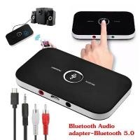 ราคา บล็อกบัสเตอร์ Wireless Bluetooth Boombox v 5.0 EDR 3.5 มม. AUX Audio Receiver Stereo HiFi Music Adapter สำหรับ IOS Android Phone (1732168366728316104)