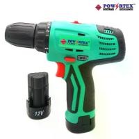 ราคา POWERTEX สว่านไร้สาย รุ่น PPT-SD-10-LI สว่านเจาะกระแทกคุณภาพสูง นำเข้าจากเยอรมัน แบต12V. 2ก้อน (1729717369923799377)