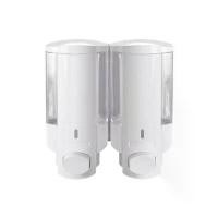 ราคา [COD] ที่กดสบู่ 2 ช่อง MOYA SD-828A สีขาว-ใส (1731872057519408679)