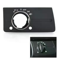 ราคา ฝาครอบแผงสวิตช์ไฟหน้า, สีดำ, สำหรับ Mercedes-Benz E-Class W211, ปี 2003-2008 (1732428904044267158)