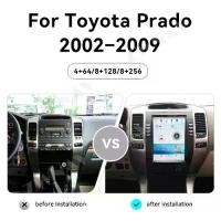ราคา เครื่องเล่นวิดีโอมัลติมีเดียในรถยนต์, ระบบ Android, 10.4 นิ้ว, สำหรับ Toyota Prado, 2002-2009, การเชื่อมต่อไร้สาย CarPlay, ระบบนำทาง Android Auto, GPS ในรถยนต์บลูทูธ (1731972483793782577)