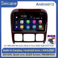 ราคา Android 13.0 QLED หน้าจอสัมผัส 9 นิ้ว, สำหรับ Mercedes Benz S Class W220 S280 S320 S350 S400 S430 S500, ระบบนำทางวิทยุและ GPS, ปี 1998 1999 2000 2001-2005 (1731943430539151153)