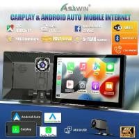 ราคา กล้องติดรถยนต์ไร้สาย CP91 4k รองรับระบบ Android Auto พร้อมกล้องสำรอง 1080P และ 4k (1731998365590652721)
