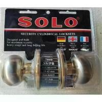 ราคา ลูกบิดประตู ลูกบิดทั่วไป ลูกบิดSOLO 7800 หัวจัน SS/PB สีเงินขอบสีทองกุญแจ solex lock กลอนประตู door (1731118219436460751)