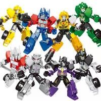 ราคา Transformers Robot บล็อกตัวต่อ 8 ชิ้น/ชุด Autobots บัมเบิ้ลบี ออพติมัส ไพร์ม minifigure ของเล่นประกอบเพื่อการศึกษา (1729684508441152043)