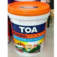 ราคา สีทากันน้ำรั่วซึม 100% TOA สีทาดาดฟ้า สีทาหลังคา สีทาเมทัลชีท Sun block 20kg รูฟซีล (1731624924009956508)