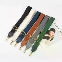 ราคา [ส่งฟรี] สายกระเป๋า สีพื้น สายกระเป๋าผ้า ️ classic strap ️รุ่น สายผ้า ปรับระดับได้ (1732064519754123050)
