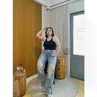 ราคา Back Up Denim กางเกงยีนส์เอวสูงขายาวทรงขากระบอกตรง แต่งเองไขว้ 2ชั้น แต่งขาดเข่า|สาวอวบ คลังสินค้า (1732156252096660768)