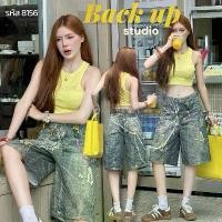 ราคา BACK UP JEANS(รหัส8156)กางเกงยีนส์ขาสั้น 5ส่วน ทรง Baggy Jeans พิมพ์ลาย3D ทั้งตัว กราฟฟิค งานไฮเอนด์ (1732093404844754075)