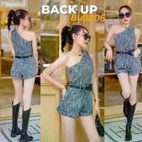 ราคา BACK UP JEANS-(รหัส8806)ชุดยีนส์จัมท์สูทขาสั้น (1731803322832749723)