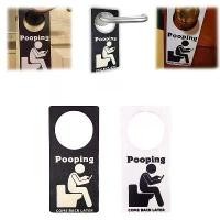 ราคา ป้ายไม้แขวนลูกบิดประตู, การออกแบบ Pooping Come Back Later, ไม้แขวนประตูฉลาก, ของขวัญตลก, เหมาะสำหรับห้องน้ำและห้องน้ำ, ป้ายเตือนความจำ, ทำจากไม้ (1732174240314853765)