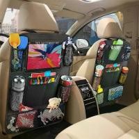 ราคา ZB กระเป๋าเก็บของหลังเบาะ มีช่องใส่ ipad ที่ใส่ของหลังเบาะรถอเนกประสงค์ เก็บของในรถ Car seat back (1731990899126862925)