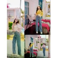 ราคา •BACK UP STUDIO #BUS 8140• "JEANS" กางเกงยีนส์เอวสูง ทรงขากระบอก ทอลายกางเขนสไตล์งาน chrome Hearts ทรงสวยแพตเทิร์นเป๊ะการตัดเย็บสวยมากแต่งอะไหล่กระดุม (1731564835006285577)