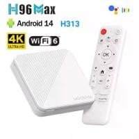 ราคา กล่องรับสัญญาณเครือข่าย, ใหม่ H96MAX H313, Android 14, WIFI Dual-Band, พร้อมบลูทูธ, รีโมทคอนโทรล, กล่องทีวี 4K HD (1732324352155617255)