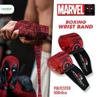 ราคา MARVEL มาร์เวล ผ้าพันมือชกมวย BOXING WRIST BAND DEADPOOL RD/BK (450) สินค้าขายดี (1731836138831120034)