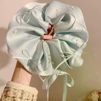 ราคา Scrunchie ผ้าซาติน, โบว์ผีเสื้อและไข่มุก, ริบบิ้นสีน้ำเงิน, เครื่องประดับผมสไตล์เกาหลีระดับไฮเอนด์, ที่คาดผมขนาดใหญ่พิเศษ, รุ่นใหม่, สำหรับผู้หญิง (1731275639822452011)