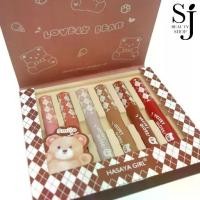 ราคา Hasaya Girl Lovely Bear Velvet Lip Gloss Set เซตลิปหมี ลิปกลอสแมทต์ 6แท่ง 6สี (1731775745935442983)
