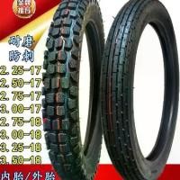 ราคา ☀3.25/2.75/3.00/300/275/250-17/18 รถจักรยานยนต์ off-road anti-skid ยางด้านในและด้านนอกยางหน้า♔ (1731739278139425796)