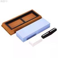 ราคา 【One_boutique】หินลับมีดสำหรับลับมีด 2ด้าน ที่ลับมีด หินลับมีดมีด, พร้อมฐานไม้ไผ่, ที่ใส่ใบมีด Combination stones (1731512807467811947)