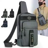 ราคา พร้อมส่งในไทย กระเป๋าคาดอก กระเป๋าสะพายพาดลำตัว กระเป๋าผู้ชายสไตล์เกาหลี กระเป๋าสะพายข้างผู้ชาย Men's crossbody bag (1732305489370385241)