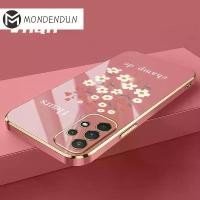 ราคา เคสโทรศัพท์สำหรับ SAMSUNG Galaxy A13 4G LTE A23 5G A23 4G A32 4G A32 5G M32 5G A33 5G เคสตรง 6D เปลือกนิ่มชุบด้วยไฟฟ้า + ดอกเบญจมาศลายจุด Fleur champ de หรูหรา คุณภาพสูง การป้องกันใหม่ ดีไซน์ใหม่ (172