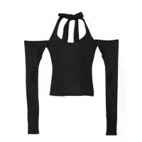 ราคา เสื้อ Knit แขนยาวเว้าไหล่ ลายขาดเล็กน้อย MELT THE LADY (1732252770498743075)