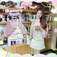 ราคา 8 Studio Brand เสื้อผ้าแบรนด์แท้การันตี มินิเดรส สีชมพูแขนยาว ลายจุดน่ารักๆ หวานๆ ใส่ไปเที่ยว คาเฟ่ (1729493850132416889)