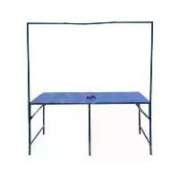 ราคา Sun Brand โต๊ะพับเหล็ก โต๊ะพับขายของ ตลาดนัดพร้อมโครงเหล็กแขวนป้ายโต๊ะขายของมีที่แขวน 180 ซม. สีน้ำเงิน (1731273480138623216)